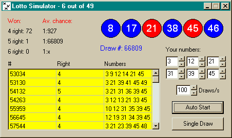 Lotto Simulator
